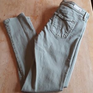 AG-Adriano Goldschmidt green legging ankle jeans